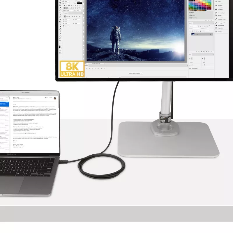 StarTech.com 2m actieve Thunderbolt 4 kabel, 40 Gbit/s, 100W Power Delivery, 4K/8K video, Intel-gecertificeerde Thunderbolt kabel – Compatibel met USB4/Thunderbolt 4/USB 3.2/USB Type-C/DisplayPort/Thunderbolt 3