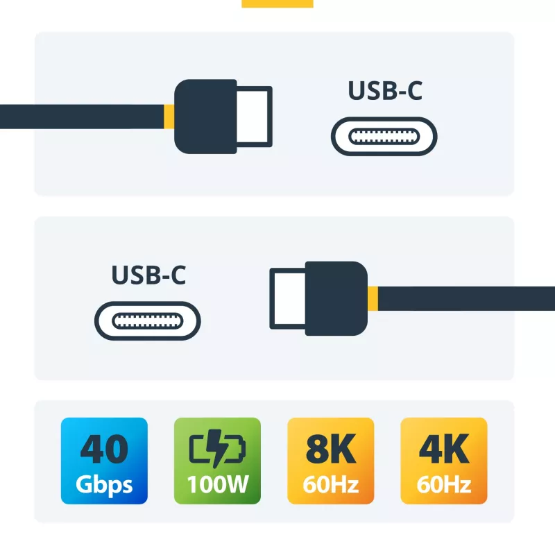 StarTech.com 2m actieve Thunderbolt 4 kabel, 40 Gbit/s, 100W Power Delivery, 4K/8K video, Intel-gecertificeerde Thunderbolt kabel – Compatibel met USB4/Thunderbolt 4/USB 3.2/USB Type-C/DisplayPort/Thunderbolt 3