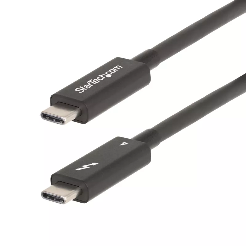StarTech.com 2m actieve Thunderbolt 4 kabel, 40 Gbit/s, 100W Power Delivery, 4K/8K video, Intel-gecertificeerde Thunderbolt kabel – Compatibel met USB4/Thunderbolt 4/USB 3.2/USB Type-C/DisplayPort/Thunderbolt 3