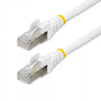 StarTech.com 1,5 m CAT6a Ethernet-kabel – Wit – Low Smoke Zero Halogen (LSZH) – 10GbE 500 MHz 100 W PoE++ Snagless RJ-45 met trekontlasting S/FTP netwerk-patchkabel
