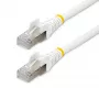 StarTech.com 2m CAT6a Ethernet-kabel – Wit – Low Smoke Zero Halogen (LSZH) – 10GbE 500MHz 100W PoE++ rastnasenbescherming RJ-45 met trekontlasting S/FTP netwerk-patchkabel