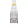 StarTech.com 2m CAT6a Ethernet-kabel – Wit – Low Smoke Zero Halogen (LSZH) – 10GbE 500MHz 100W PoE++ rastnasenbescherming RJ-45 met trekontlasting S/FTP netwerk-patchkabel