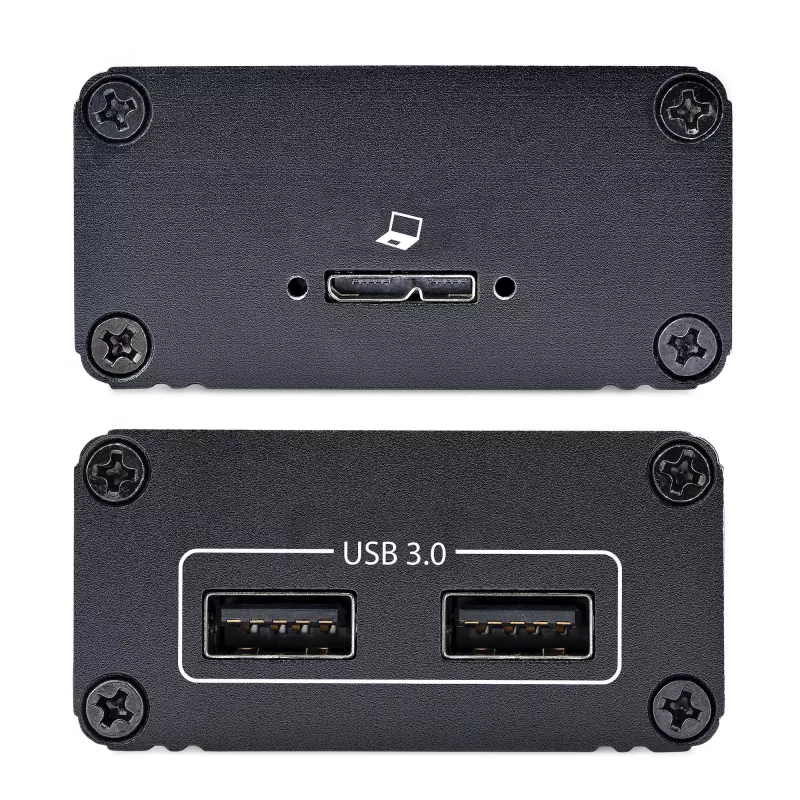 StarTech.com 2-poorts USB 3.0-extender via OM3-multimodevezel – LC/LC – 2x 5 Gbit/s USB-A-hub – 350 m (1150 ft) bereik – duurzame USB-glasvezel-extender – optische USB-extender