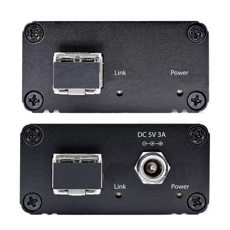StarTech.com 2-poorts USB 3.0-extender via OM3-multimodevezel – LC/LC – 2x 5 Gbit/s USB-A-hub – 350 m (1150 ft) bereik – duurzame USB-glasvezel-extender – optische USB-extender