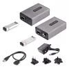 StarTech.com 2-poorts USB 3.0-extender via OM3-multimodevezel – LC/LC – 2x 5 Gbit/s USB-A-hub – 350 m (1150 ft) bereik – duurzame USB-glasvezel-extender – optische USB-extender