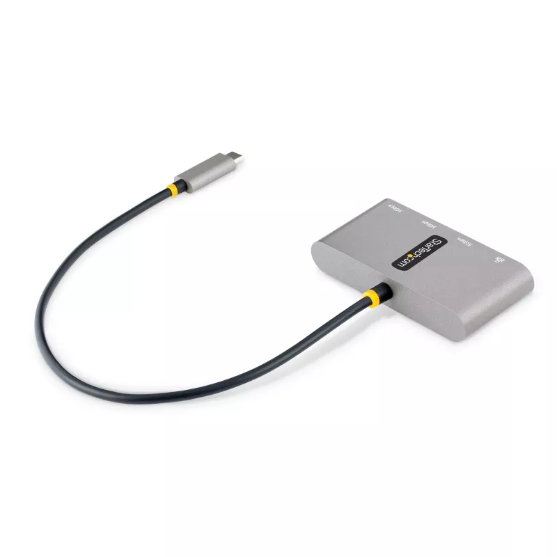 StarTech.com 3-poorts USB-C-hub met Ethernet - 3x USB-A - Gigabit Ethernet - USB 3.0 5Gbps - busgevoed - 1ft/30cm lange USB Type-C hostkabel - GbE - draagbare USB-C naar USB-A-hub