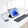 StarTech.com 3-poorts USB-C-hub met Ethernet - 3x USB-A - Gigabit Ethernet - USB 3.0 5Gbps - busgevoed - 1ft/30cm lange USB Type-C hostkabel - GbE - draagbare USB-C naar USB-A-hub