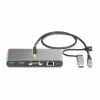 StarTech.com 2-poorts USB-C-hub met Ethernet en RS-232, meegeleverde USB-C-naar-USB-A-dongle, 100 W PD pass-through, 2x USB-A 5 Gbit/s, Gigabit Ethernet, RS232 serieel (FTDI)