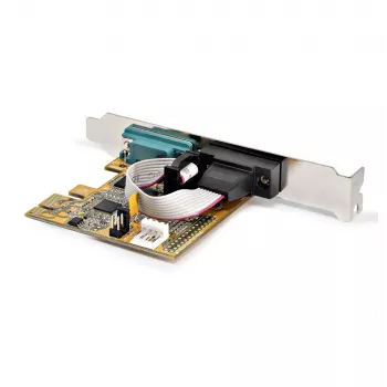 StarTech.com 2-poorts PCI Express seriële interfacekaart, dual port PCIe naar RS232 (DB9) seriële kaart, 16C1050 UART, low/full profile beugels, COM retention, voor Windows/Linux