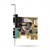 StarTech.com 2-poorts PCI Express seriële interfacekaart, dual port PCIe naar RS232 (DB9) seriële kaart, 16C1050 UART, low/full profile beugels, COM retention, voor Windows/Linux