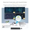 StarTech.com universele USB4 & Thunderbolt 4 dockingstation, quad-display onder Windows, dual-display op MacBook, HDMI DP dock met 98W laptoplaadfunctie
