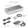 StarTech.com universele USB4 & Thunderbolt 4 dockingstation, quad-display onder Windows, dual-display op MacBook, HDMI DP dock met 98W laptoplaadfunctie