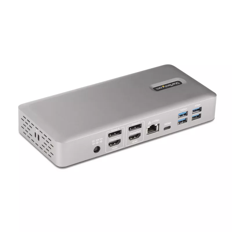 StarTech.com universele USB4 & Thunderbolt 4 dockingstation, quad-display onder Windows, dual-display op MacBook, HDMI DP dock met 98W laptoplaadfunctie