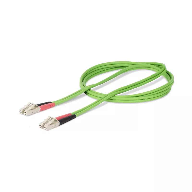 StarTech.com 2m (6.6ft) LC naar LC (UPC) OM5 multimode glasvezelkabel, 50/125µm duplex LOMMF zipcord, VCSEL, 40G/100G, LSZH glasvezel-patchkabel