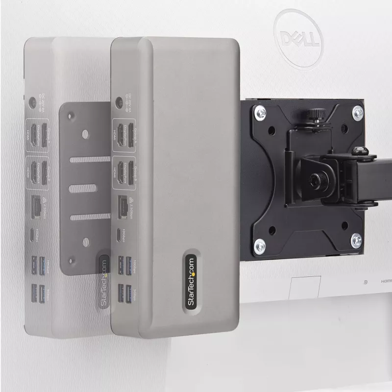 StarTech.com VESA-montagebeugel voor NUC/Thin Clients of laptop-dockingstations, VESA 75x75/100x100 compatibele uitbreidingsplaat voor mini-pc
