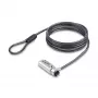 StarTech.com slank slot Noble Wedge®-slot compatibel, 1,5 m beveiligingskabel, bureau-diefstalbeveiliging voor laptop/notebook, snijvaste stalen kabel, cijferslot
