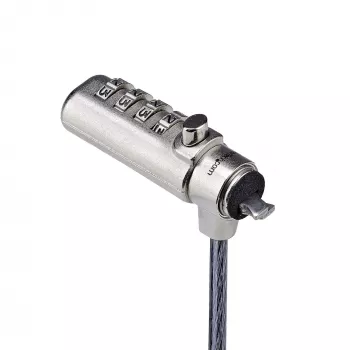 StarTech.com slank slot Noble Wedge®-slot compatibel, 1,5 m beveiligingskabel, bureau-diefstalbeveiliging voor laptop/notebook, snijvaste stalen kabel, cijferslot