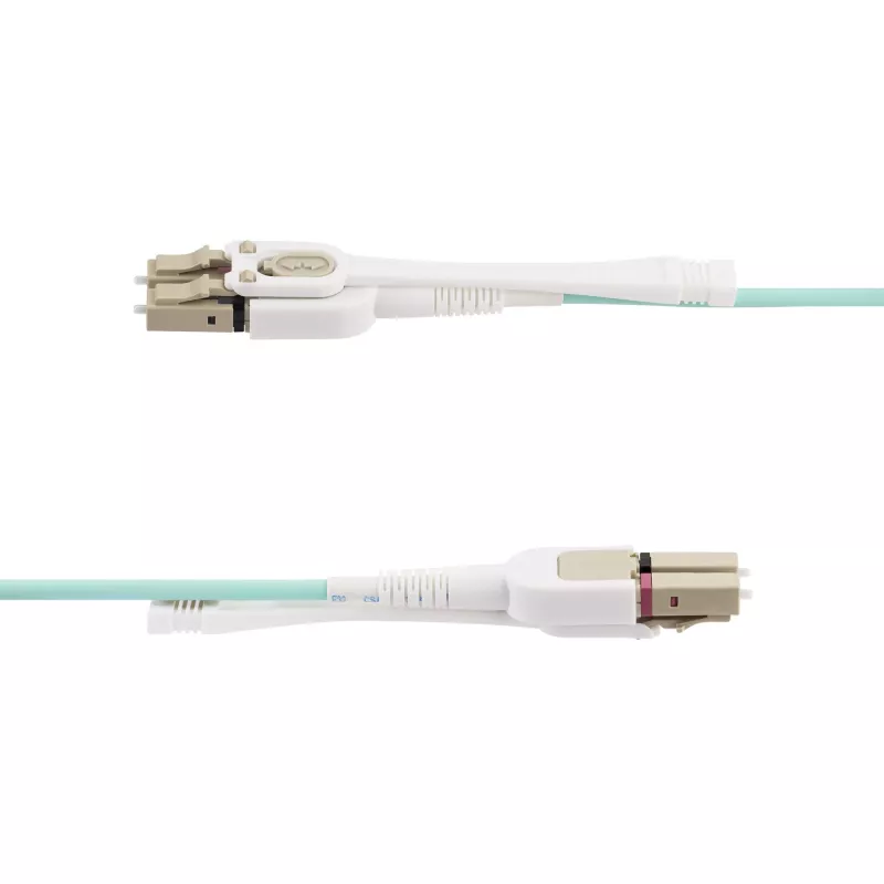 StarTech.com 4m (13ft) LC naar LC (UPC) OM4 multimode glasvezelkabel met push-pull-lipjes, 50/125µm, 100G, buigongevoelig, lage invoegdemping – LSZH glasvezel-patchkabel