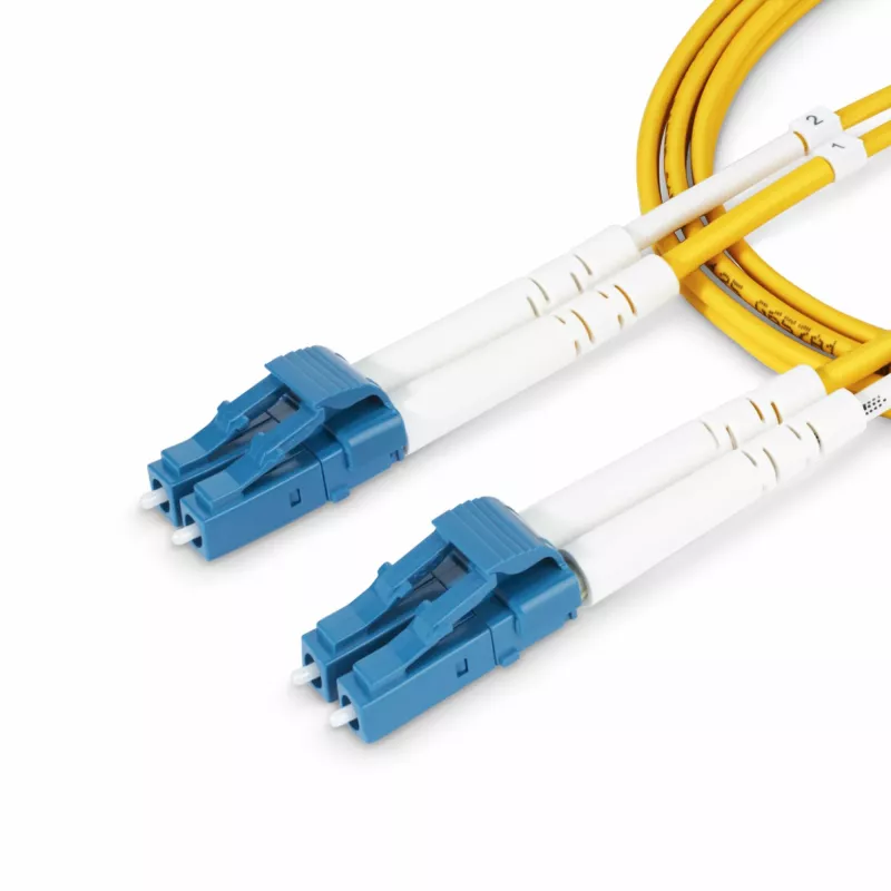 StarTech.com 5m (16,4ft) LC naar LC (UPC) OS2 singlemode duplex glasvezelkabel, 9/125µm, 100G, buigongevoelig, lage invoegdemping – LSZH glasvezel-patchkabel