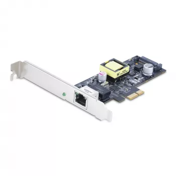StarTech.com 1-poorts 2.5Gbps NBASE-T PoE netwerkkaart, Intel I225-V, 802.3af/at PoE+ multi-gigabit NIC, PCI Express server LAN-kaart, SATA-gevoede desktop ethernet-interface – ondersteunt Windows, Linux