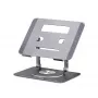 StarTech.com draaibare laptopstandaard, 360° zwenkbaar, ergonomische bureaulift voor computer, verhoogde houder met verstelbare helling, max. 5 kg, aluminium constructie, draagbaar design