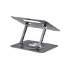 StarTech.com draaibare laptopstandaard, 360° zwenkbaar, ergonomische bureaulift voor computer, verhoogde houder met verstelbare helling, max. 5 kg, aluminium constructie, draagbaar design