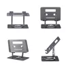 StarTech.com draaibare laptopstandaard, 360° zwenkbaar, ergonomische bureaulift voor computer, verhoogde houder met verstelbare helling, max. 5 kg, aluminium constructie, draagbaar design