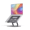 StarTech.com draaibare laptopstandaard, 360° zwenkbaar, ergonomische bureaulift voor computer, verhoogde houder met verstelbare helling, max. 5 kg, aluminium constructie, draagbaar design