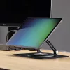 StarTech.com draaibare laptopstandaard, 360° zwenkbaar, ergonomische bureaulift voor computer, verhoogde houder met verstelbare helling, max. 5 kg, aluminium constructie, draagbaar design