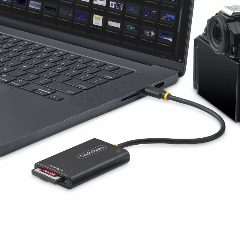 StarTech.com USB-C CFexpress Type-B kaartlezer, USB 10Gbps, draagbare geheugenkaartlezer, USB Type-C naar CF-Express 2.0 adapter, werkt met elk besturingssysteem