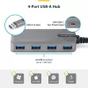 StarTech.com 4-poorts USB-A-hub, 5 Gbit/s, busgevoed, USB-A naar 4x USB-A-hub met USB-C hulpstroomingang, 30 cm hostkabel, draagbare desktop-/laptop-USB-hub