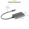 StarTech.com 4-poorts USB-A-hub, 5 Gbit/s, busgevoed, USB-A naar 4x USB-A-hub met USB-C hulpstroomingang, 30 cm hostkabel, draagbare desktop-/laptop-USB-hub