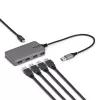 StarTech.com 4-poorts USB-A-hub, 5 Gbit/s, busgevoed, USB-A naar 4x USB-A-hub met USB-C hulpstroomingang, 30 cm hostkabel, draagbare desktop-/laptop-USB-hub