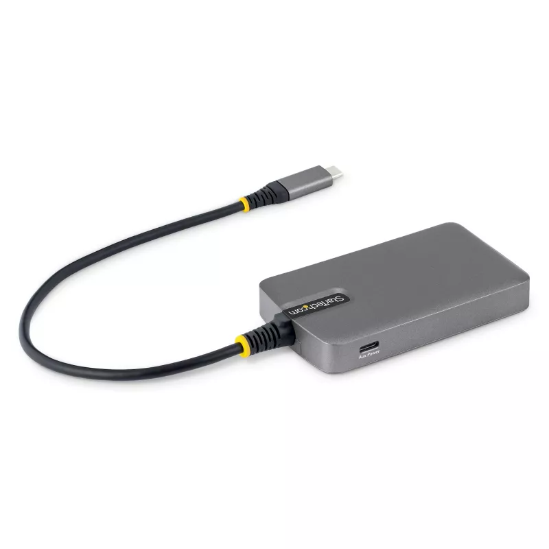 StarTech.com 4-poorts USB-C-hub, 5 Gbit/s, busgevoed, USB-C naar 4x USB-A-hub met USB-C hulpstroomingang, 1ft/30cm hostkabel, draagbare desktop-/laptop-USB-hub