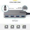 StarTech.com 4-poorts USB-C-hub, 5 Gbit/s, busgevoed, USB-C naar 4x USB-A-hub met USB-C hulpstroomingang, 1ft/30cm hostkabel, draagbare desktop-/laptop-USB-hub