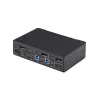 StarTech.com 2-poorts DisplayPort KVM-switch, 4K 60Hz, DP 1.2, EDID-beheer, 2-poorts USB 3.0 hub, 4x USB HID-poorten, TAA-conform