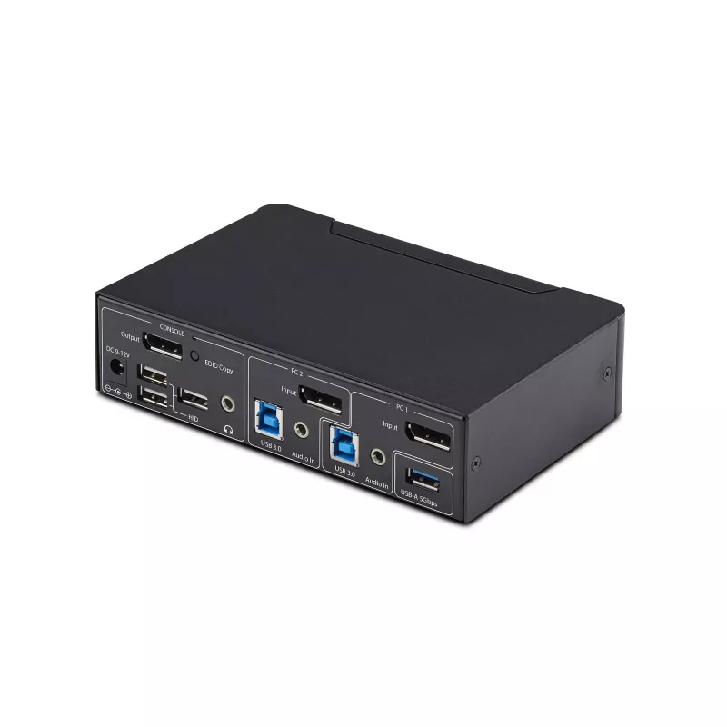 StarTech.com 2-poorts DisplayPort KVM-switch, 4K 60Hz, DP 1.2, EDID-beheer, 2-poorts USB 3.0 hub, 4x USB HID-poorten, TAA-conform