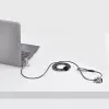 StarTech.com 25-pack universeel laptopslot 2 m, geserialiseerde beveiligingskabel voor notebook, compatibel met Noble Wedge®/Nano/K-slot, sleutelloos cijferslotkabel – TAA