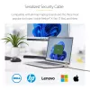 StarTech.com 25-pack universeel laptopslot 2 m, geserialiseerde beveiligingskabel voor notebook, compatibel met Noble Wedge®/Nano/K-slot, sleutelloos cijferslotkabel – TAA