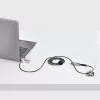 StarTech.com 10-pack dual-access laptopslot, 1,98 m gelijksluitend en cijfercombinatie beveiligingskabelslot voor K-slot-apparaten, computer-diefstalbeveiliging staalkabel