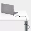 StarTech.com 10-pack dual-access laptopslot, 1,98 m gelijksluitend en cijfercombinatie beveiligingskabelslot voor K-slot-apparaten, computer-diefstalbeveiliging staalkabel