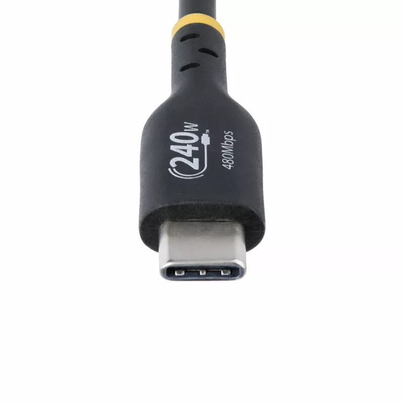 StarTech.com 4m USB-C oplaadkabel, USB-IF gecertificeerde USB-C-kabel, 240W PD EPR, USB 2.0 Type-C laptop-oplaadkabel, USB-C datatransmissiekabel, TPE-mantel, M/M