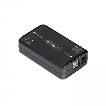 USB galvanische isolator van StarTech.com, tot 6 kV, elektrisch ontstoringsfilter, IP40, DIN-railmontage, geïsoleerd netfilter, USB 2.0/1.1, 5 V/250 mA, plug-and-play, TAA