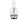 StarTech.com 3m (9.8ft) witte USB-C oplaadkabel, USB-C-kabel, USB 2.0 Type-C laptop-oplaadkabel, 60W 3A Power Delivery, TPE-mantel, USB-C datatransmissiekabel, M/M
