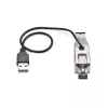 StarTech.com gigabit fiber naar RJ45 ethernet mediaconverter dongle, optisch singlemode 10 km/multimode 800 m, USB-voeding, compact design, metalen behuizing, micro mini, TAA
