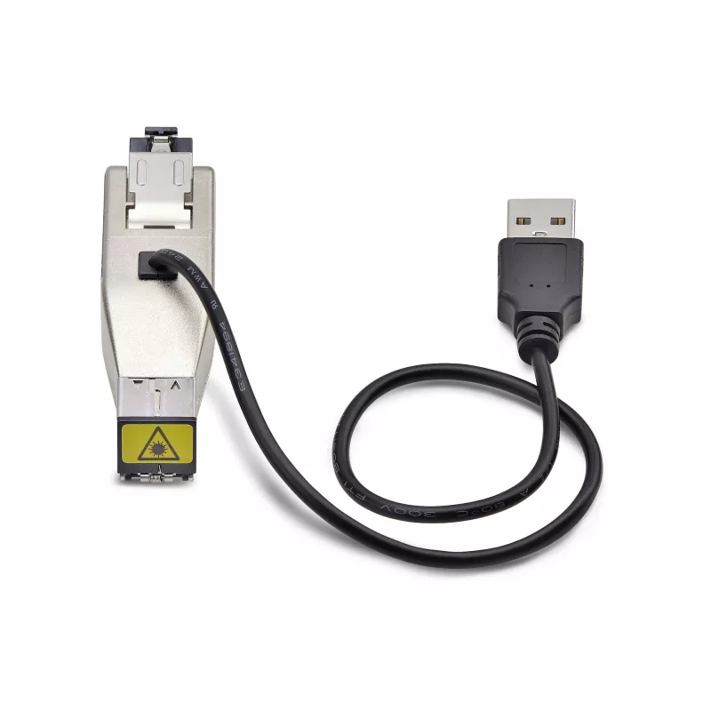 StarTech.com gigabit fiber naar RJ45 ethernet mediaconverter dongle, optisch singlemode 10 km/multimode 800 m, USB-voeding, compact design, metalen behuizing, micro mini, TAA