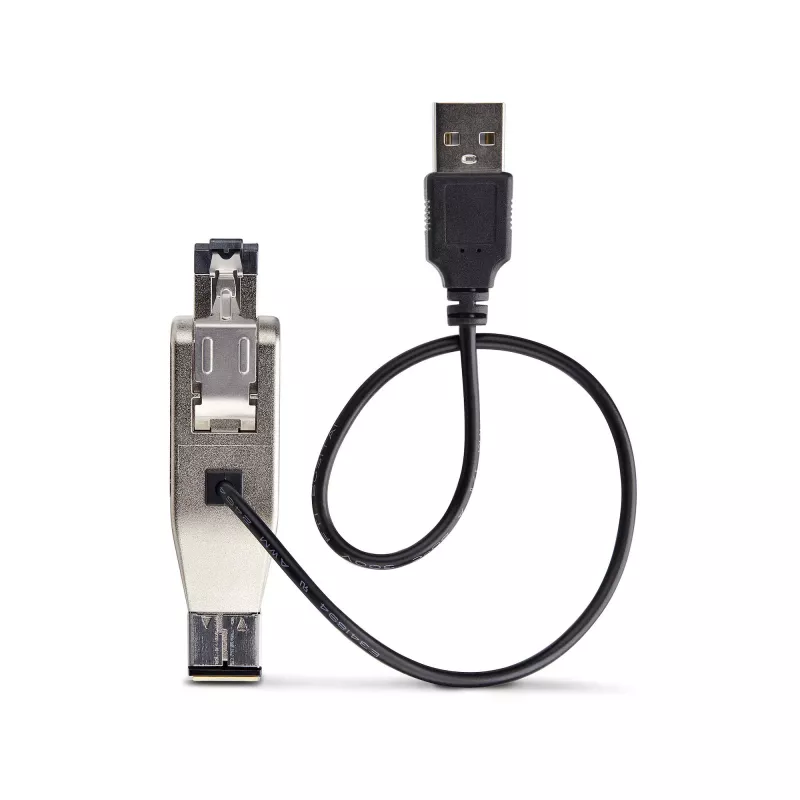 StarTech.com gigabit fiber naar RJ45 ethernet mediaconverter dongle, optisch singlemode 10 km/multimode 800 m, USB-voeding, compact design, metalen behuizing, micro mini, TAA