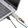 StarTech.com gigabit fiber naar RJ45 ethernet mediaconverter dongle, optisch singlemode 10 km/multimode 800 m, USB-voeding, compact design, metalen behuizing, micro mini, TAA