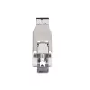 StarTech.com Gigabit glasvezel-naar-RJ45 Ethernet mediaconverter-dongle, optisch singlemode 10 km/multimode 800 m, PoE-gevoed, compact ontwerp, metalen behuizing, Micro Mini, TAA