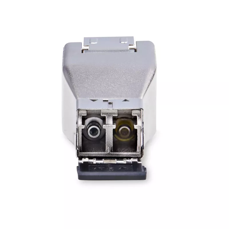 StarTech.com Gigabit glasvezel-naar-RJ45 Ethernet mediaconverter-dongle, optisch singlemode 10 km/multimode 800 m, PoE-gevoed, compact ontwerp, metalen behuizing, Micro Mini, TAA